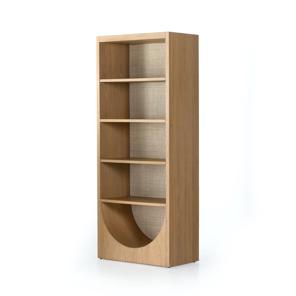 Wood 3 Section Bookshelf, Honey Pine veneer shops