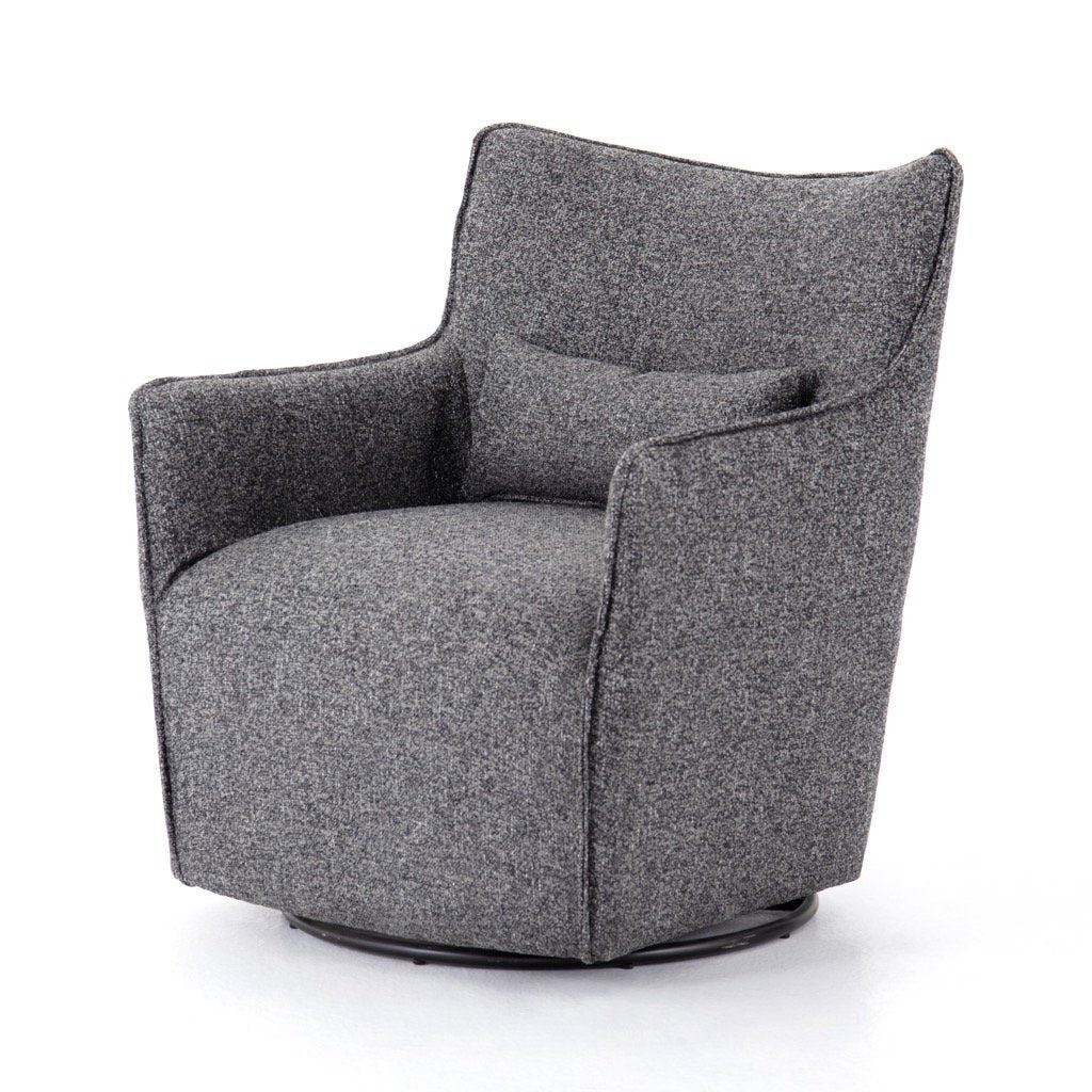 Charcoal grey best sale swivel chair