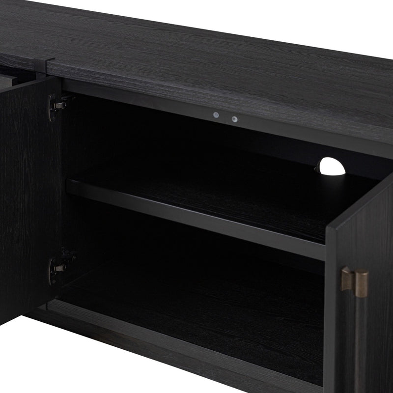 Four Hands Adolfo Media Console inside of drawer