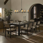 Four Hands Akiro Dining Chair staged dining table view 