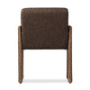 Amur Outdoor Dining Chair Ellor Brown Back View Four Hands