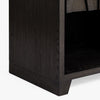 Anila Oak Nightstand Black Interior Shelving Co.House Designs