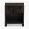 Anila Oak Nightstand Black Front Facing View Co.House Designs