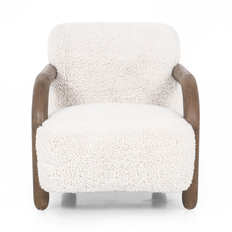 Four Hands  Aniston Chair Andes Natural Front Facing View