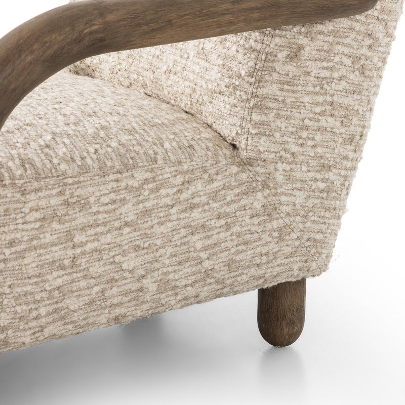 Four Hands Aniston Chair Solema Cream parawood leg