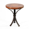 Arrow Copper Side Table - Natural w/ Spots Patina - Front View