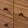 Four Hands Arturo 6 Drawer Dresser Natural Walnut Veneer Handles