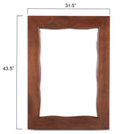 Home Trends & Design Aspen Mirror Walnut Dimensions FAS-MR43WN