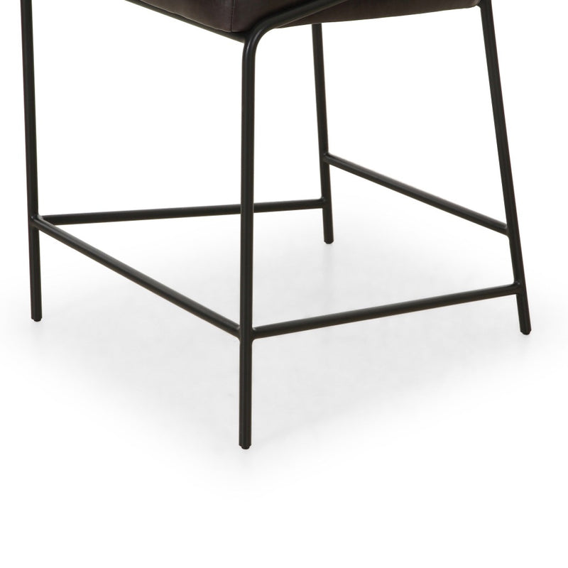 Astrud Counter Stool Sonoma Black Slim Iron Legs 105785-015