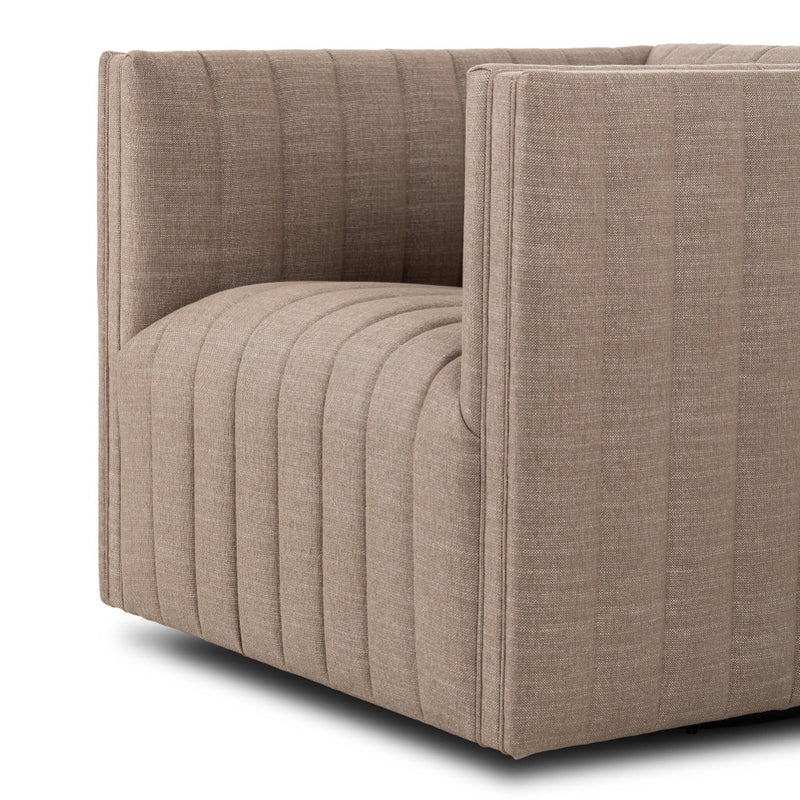 Four Hands Augustine Swivel Chair seat channeling