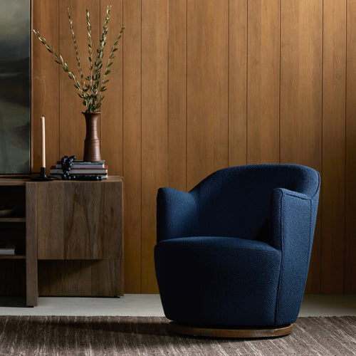 Aurora Swivel Chair - Copenhagen Indigo