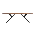 Home Trends & Design Austin Loft 94" Dining Table Natural Sheesham Front Facing View