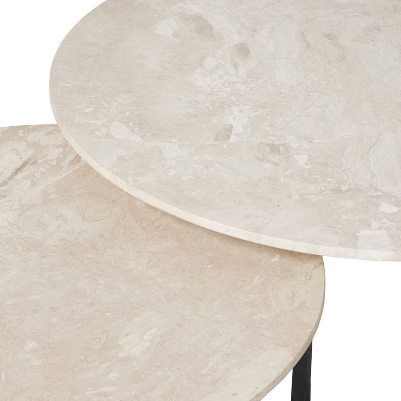 Axtell Nesting Coffee Table Lunar Marble Tabletops 246638-001