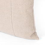 Four Hands Baldoni 22 x 22 Pillow Lombardy Natural Linen Corner Detail