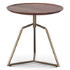 Home Trends & Design Bijou Side Table Dark Sienna Side View