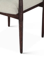 Home Trends & Design Bijou Dining Chair Dark Sienna Mango Wood Legs