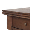 Four Hands Bowfront Desk Drifted Oak Veneer Corner