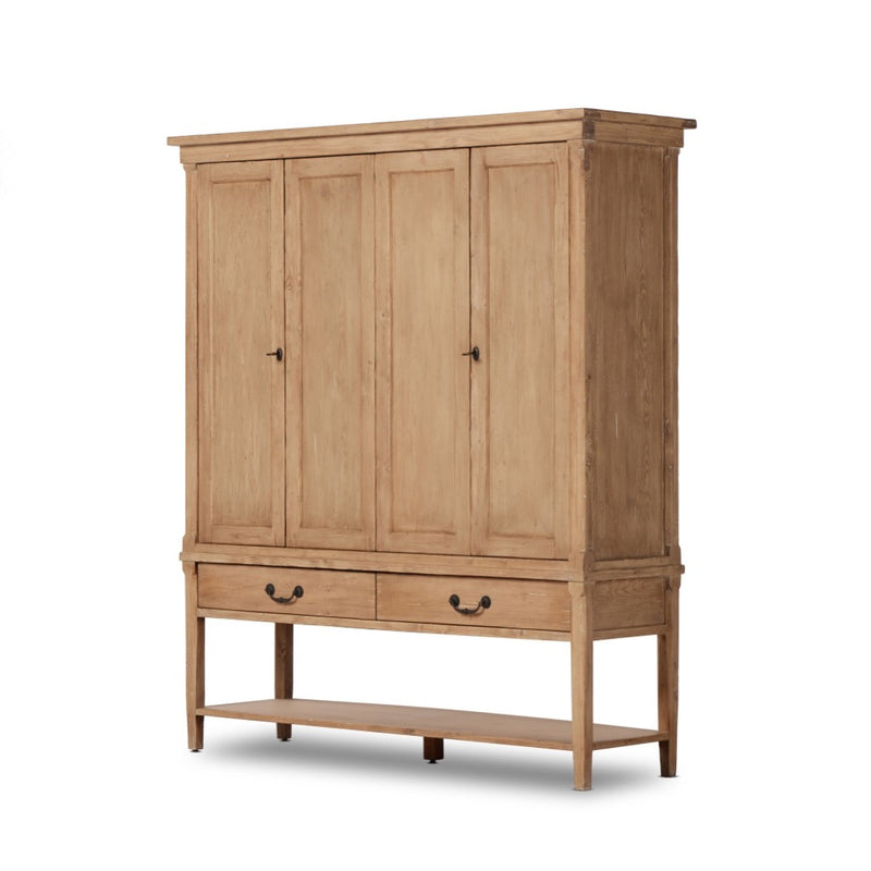 Four Hands Brimley Wide Cabinet angled view