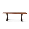 Brisbane Dining Table Natural Sheesham Wood Front Facing View FBS-DT80NA