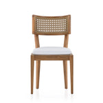 Four Hands Britt Outdoor Dining Chair Stinson White Front Facing View