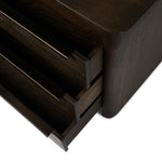 Bruce Nightstand Espresso Oak Open Drawer Top View 243280-001