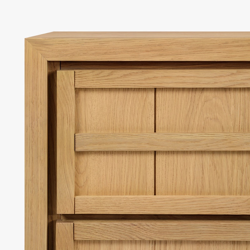 Buddy 6 Drawer Dresser Natural Top Left Corner Detail CH-1001684-VN13-FN-BD-DR-NT-OS