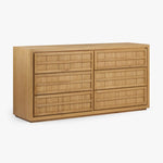 Buddy 6 Drawer Dresser Natural Angled View CH-1001684-VN13-FN-BD-DR-NT-OS