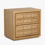 Buddy Oak Nightstand Natural Angled View Co.House Designs