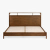 Cali Oak Bed Walnut Front Facing View Co.House Designs