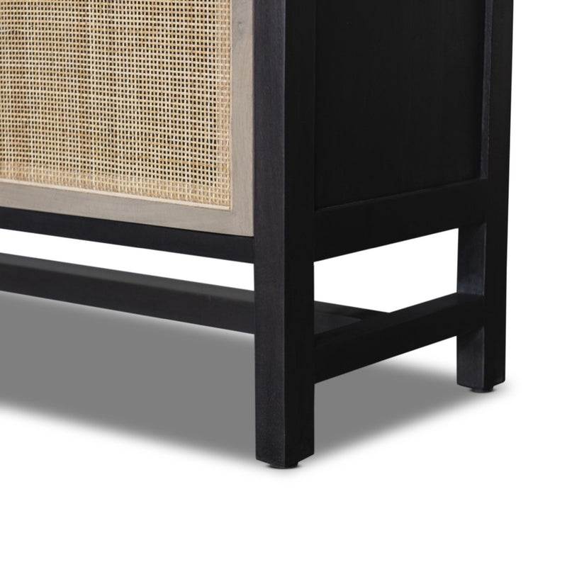 Four Hands Caprice Sideboard corner and leg view 