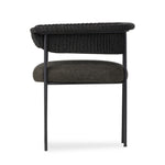 Carrie Outdoor Dining Chair Ellor Black Side View Four Hands