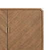 Four Hands Caspian Sideboard Natural Ash Veneer Textured Front Doors