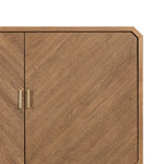 Four Hands Caspian Sideboard Natural Ash Veneer Textured Front Doors