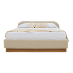 American Leather Castiel Bed Marise Parchment Front Facing View