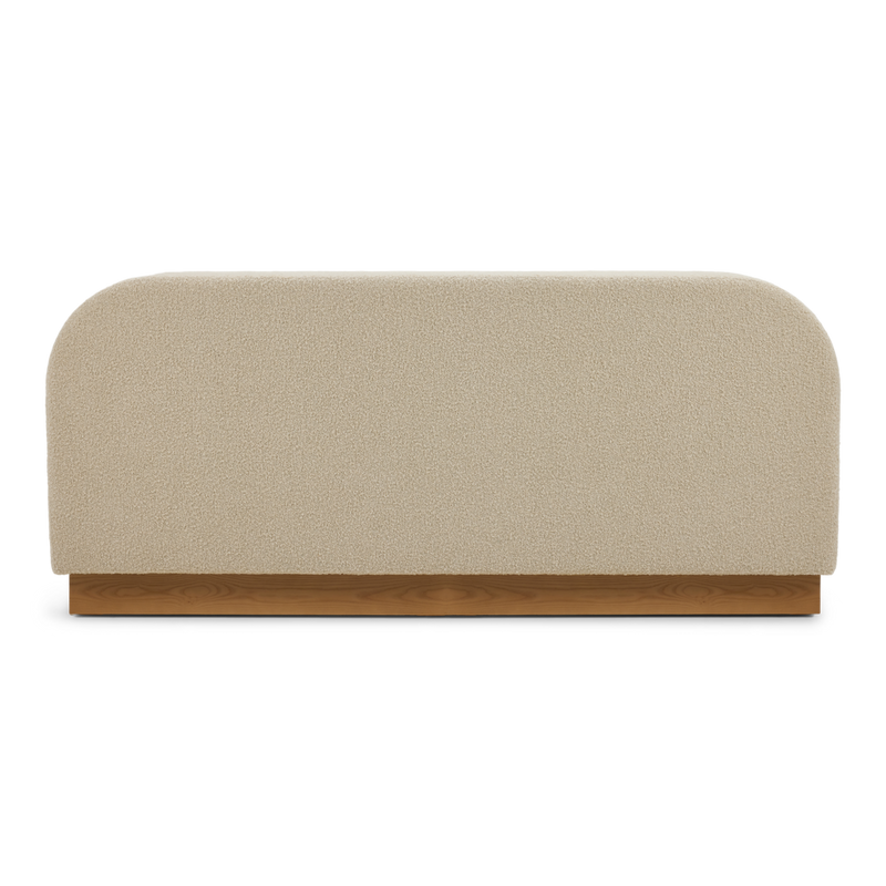 American Leather Castiel Bed Marise Parchment Back Headboard View