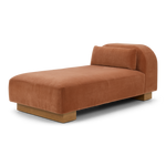 American Leather Castiel Chaise Jenson Clay Angled View