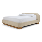 American Leather Castiel Bed Marise Parchment Angled View