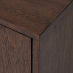 Castillo Media Console Chestnut Parawood Corner Detail 228465-003