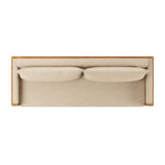 Chapman Outdoor Sofa Casa Cream Top View Four Hands