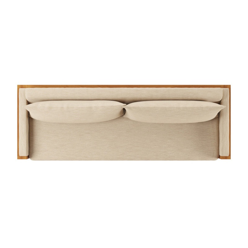 Chapman Outdoor Sofa Casa Cream Top View Four Hands