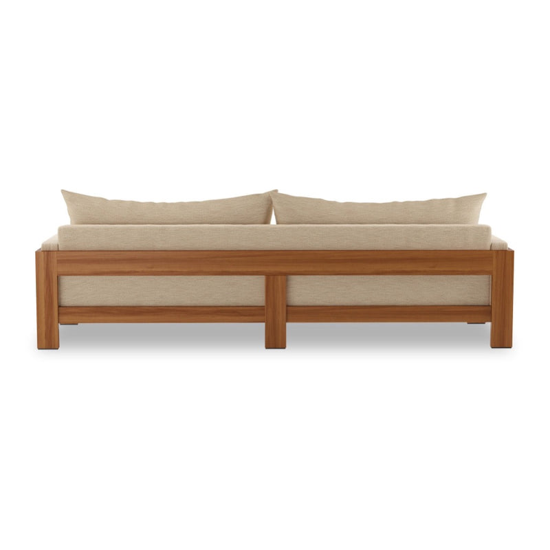 Four Hands Chapman Outdoor Sofa Casa Cream Back View