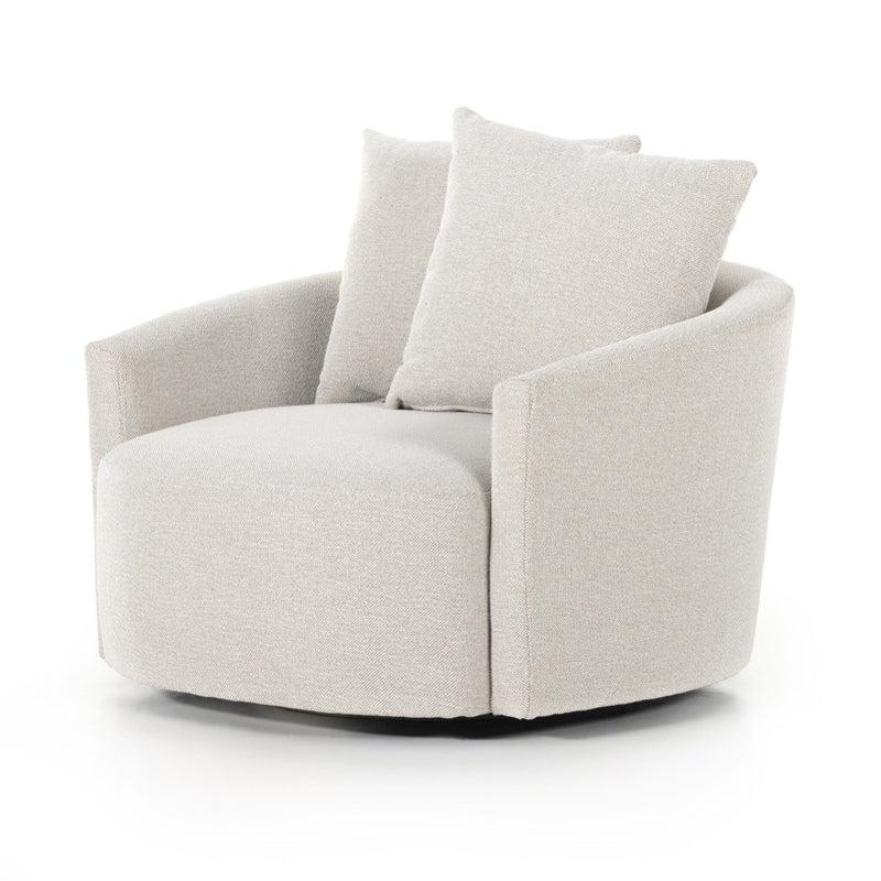 Four Hands Chloe Swivel Chair angled view 