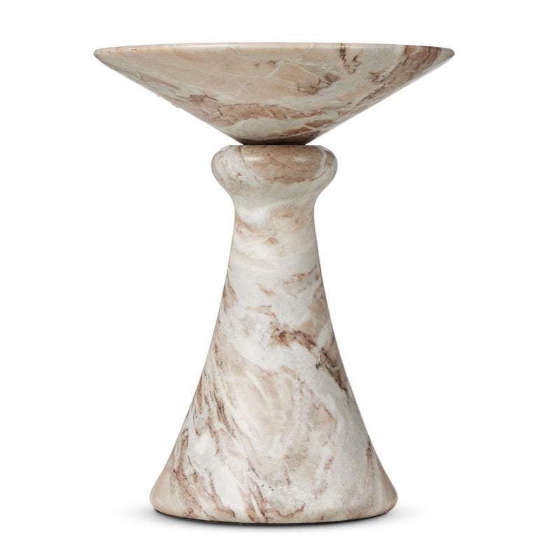 Four Hands Connie End Table Sawar Marble Base View