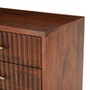 Cosmopolitan Nightstand Honey Brown Angled Corner Mango Wood FCS-NC24HB