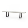 Cyrus Dining Bench - Light Grey