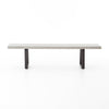 Cyrus Dining Bench - Light Grey