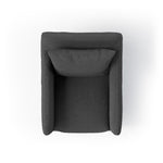 Dade Outdoor Slipcover Swivel Chair Fiqa Boucle Slate Top View 237595-002