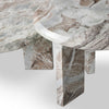 Dakota Nesting Coffee Table Creamy Taupe Marble Solid Legs Four Hands