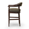 Dane Stool Broadway Olive Side View Four Hands