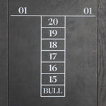 Darts Cabinet Tonal Dartboard Score Card Four Hands